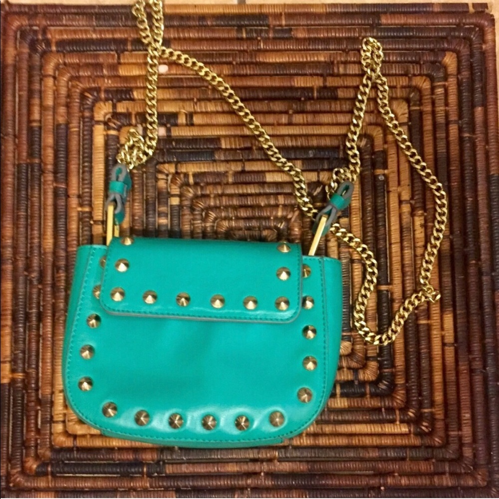 Brian Atwood leather small Crossbody with studs